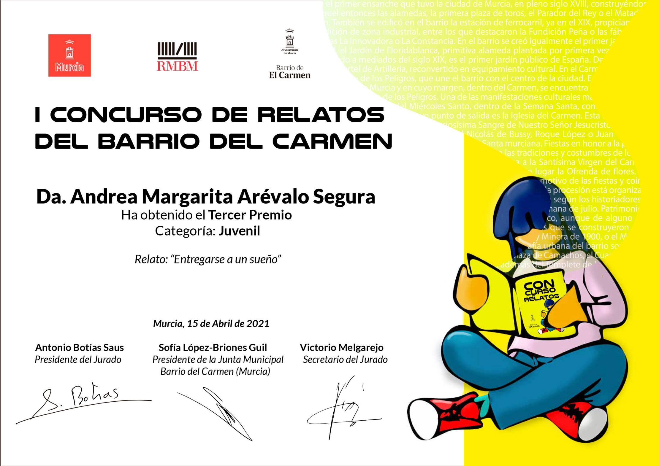 Concurso Relatos Barrio del Carmen