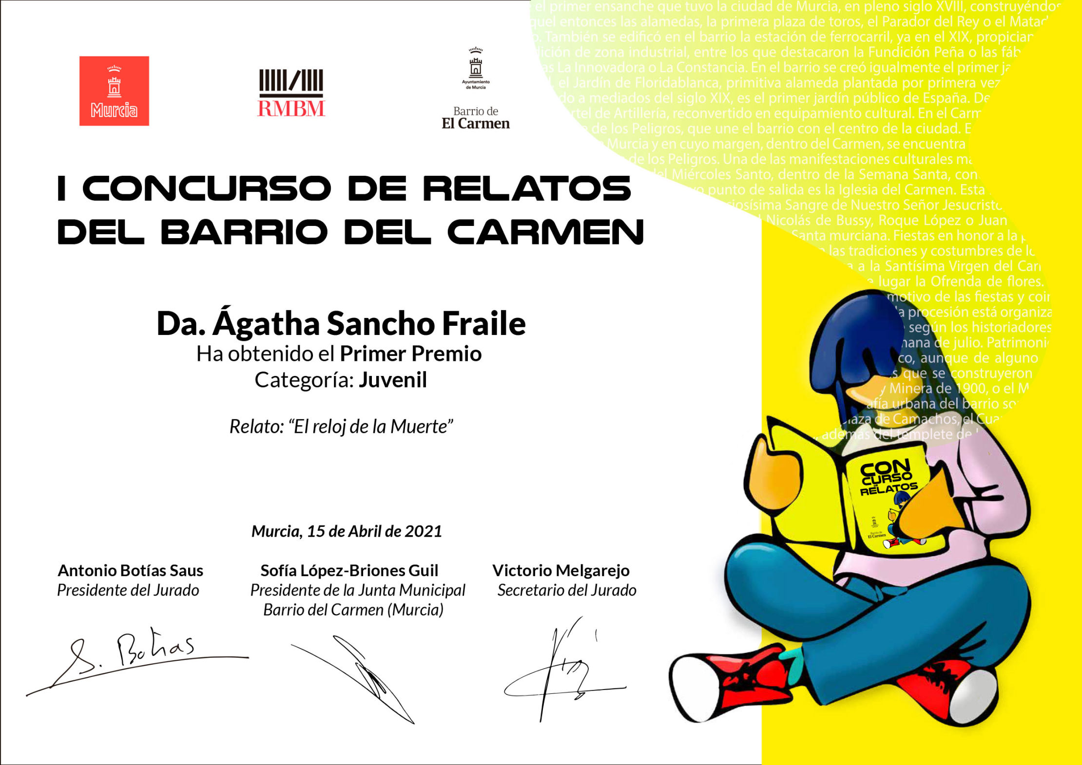 Concurso Relatos Barrio del Carmen